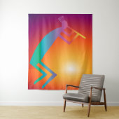 Southwestern Kokopelli Wandkleed (In situ)