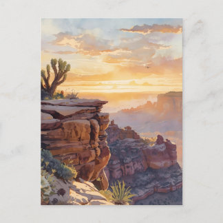 Southwestern Landscape Desert Canyon Sunrise Briefkaart