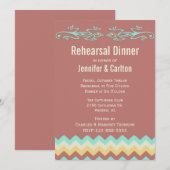 SouthWestern Lizards Wedding Rehearsal Dinner Kaart (Voorkant / Achterkant)