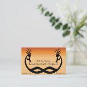 Southwestern Logo Two Kokopelli Visitekaartje (Staand voorkant)