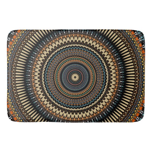 Southwestern Mandala Design Badmat (Voorkant)