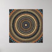 Southwestern Mandala Design Canvas Afdruk (Voorkant)