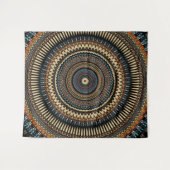 Southwestern Mandala Design Wandkleed (Voorkant (horizontaal))