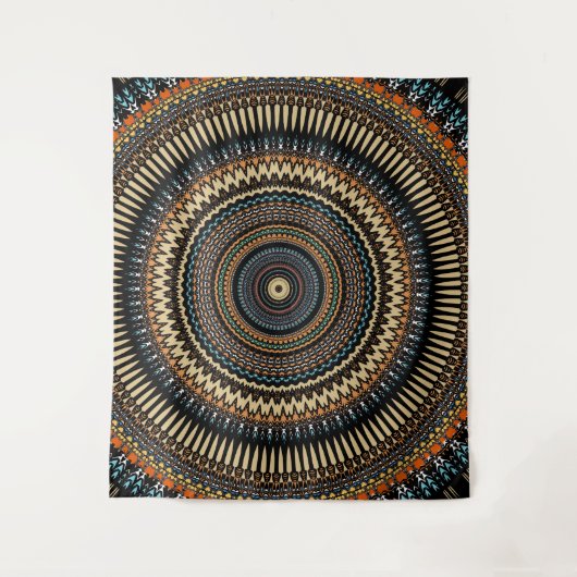Southwestern Mandala Design Wandkleed (Voorkant)