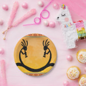 Southwestern Moon Kokopelli Papieren Bordje (Feest)
