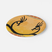 Southwestern Moon Kokopelli Papieren Bordje (Gekanteld)