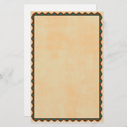 Southwestern Motif Briefpapier (Voorkant / Achterkant)