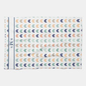 Southwestern Native-American Arrow Monogram Theedoek (Horizontaal)