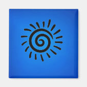 Southwestern Native American Sun Symbol Magnet (Voorkant)