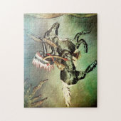 Southwestern Native American Tribal Indian Horse Legpuzzel (Verticaal)