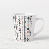 Southwestern Navajo Inspired Geometric Cream Teal Latte Mok (Rechts)