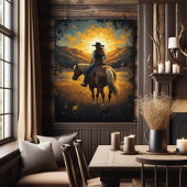Southwestern Painted Western Print Poster