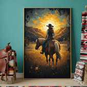 Southwestern Painted Western Print Poster