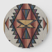 Southwestern Pattern Fun Wall klok (Voorkant)