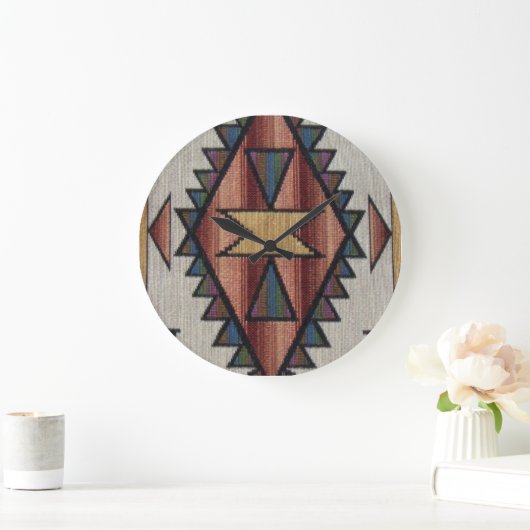 Southwestern Pattern Fun Wall klok (Huis)