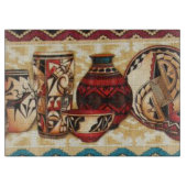 Southwestern Pattern Glass Cutting Board Snijplank (Voorkant)