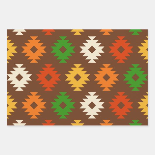 Southwestern Pattern Inpakpapier Vel (Voorkant 2)