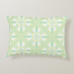Southwestern Pattern Yellow Green White Decoratief Kussen