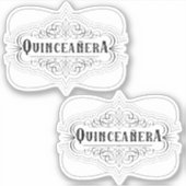 Southwestern Quinceanera Sticker (Voorkant)