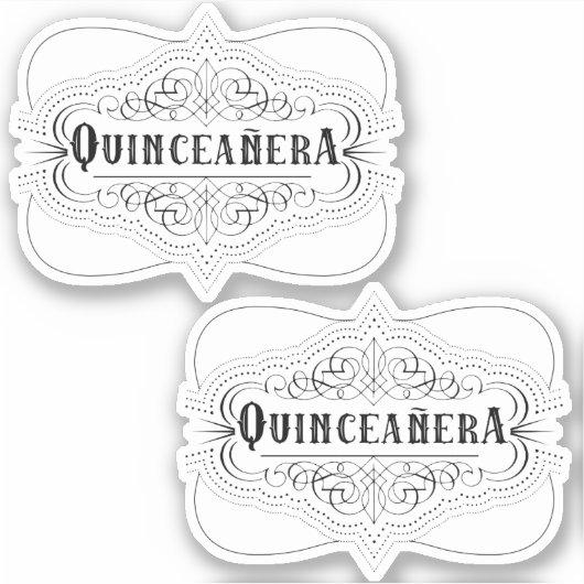 Southwestern Quinceanera Sticker (Voorkant)