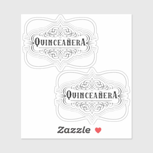 Southwestern Quinceanera Sticker (Vel)