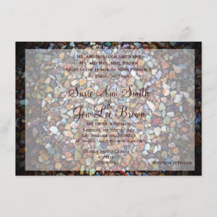 Southwestern Rock Camouflage Wedding Invitations Kaart