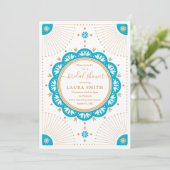 Southwestern Santa Fe Bridal Shower Uitnodiging (Staand voorkant)