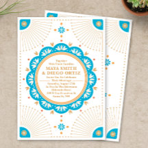 Southwestern Santa Fe Wedding Uitnodiging