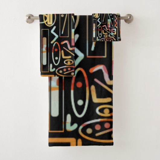 SouthWestern Scratch Art Pattern Bad Handdoek (Insitu)