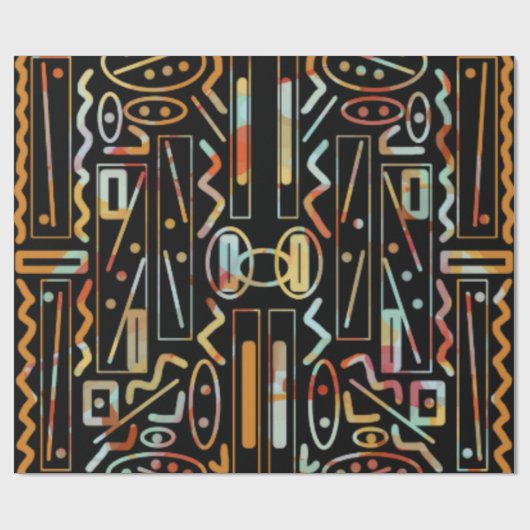 SouthWestern Scratch Art Pattern Cadeaupapier (Vlak)