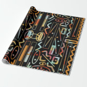 SouthWestern Scratch Art Pattern Cadeaupapier (Uitgerold)