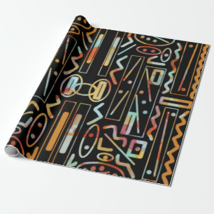 SouthWestern Scratch Art Pattern Cadeaupapier