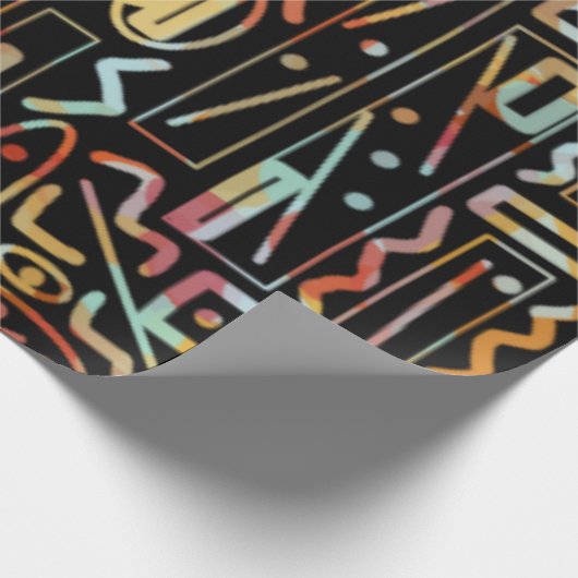 SouthWestern Scratch Art Pattern Cadeaupapier (Hoek)