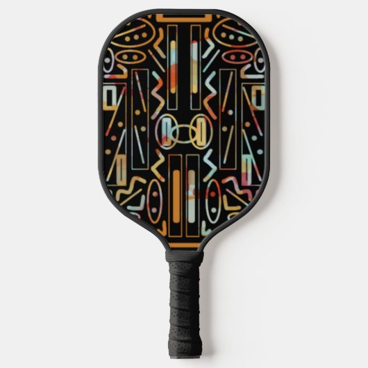 SouthWestern Scratch Art Pattern Pickleball Paddle (Voorkant)