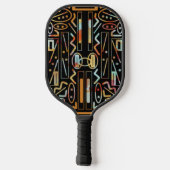 SouthWestern Scratch Art Pattern Pickleball Paddle (Achterkant)