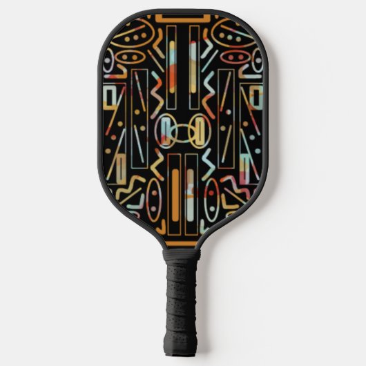 SouthWestern Scratch Art Pattern Pickleball Paddle (Achterkant)