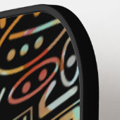 SouthWestern Scratch Art Pattern Pickleball Paddle (Links Detail)