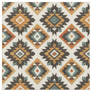 Southwestern Seamless Pattern-Tribal geometric Stof