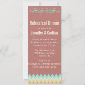 Southwestern Skinny Wedding Rehearsal Kaart (Voorkant)