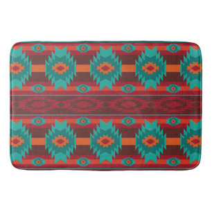 Southwestern stammenpatroon badmat