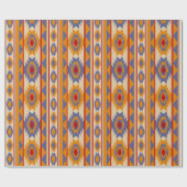 Southwestern stammenpatroon cadeaupapier (Vlak)