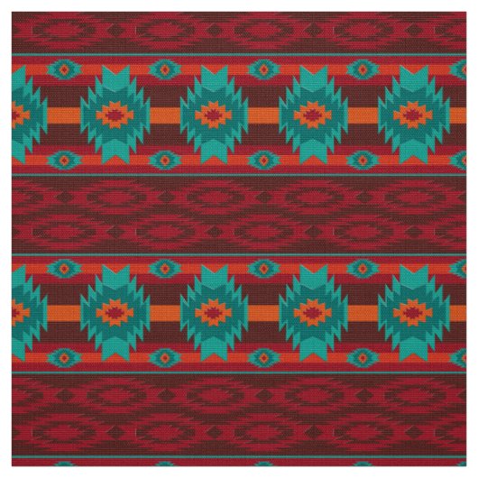 Southwestern stammenpatroon stof (Swatch)