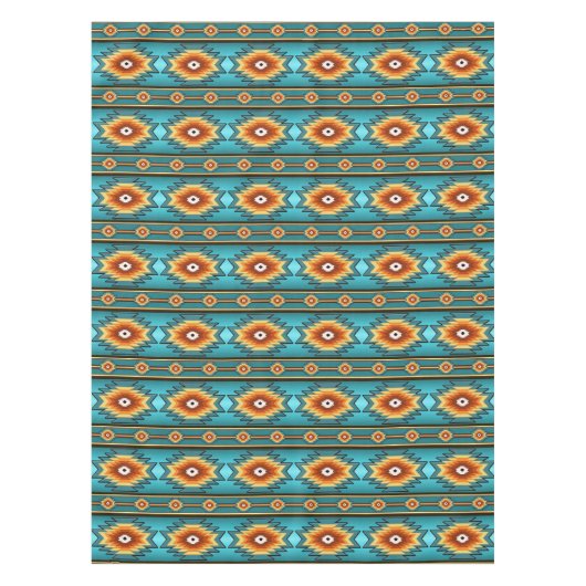 Southwestern stammenpatroon tafelkleed (Voorkant)