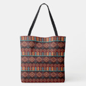 Southwestern stammenpatroon tote bag (Achterkant)
