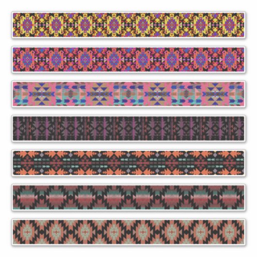 Southwestern-stijl Borders Craft Decor Sticker (Voorkant)