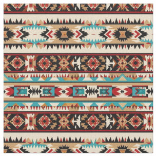 Southwestern Stripes Patroon-Bold Tribal Stof