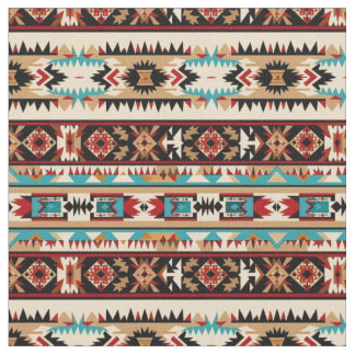 Southwestern Stripes Patroon-Bold Tribal Stof