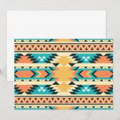 Southwestern Style Boho Pattern Bedankkaart (Voorkant / Achterkant)