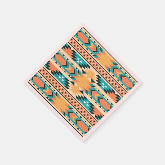 Southwestern Style Boho Pattern Servet (Hoek)