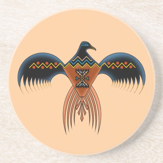 Southwestern Style Eagle Zandsteen Onderzetter (Voorkant)